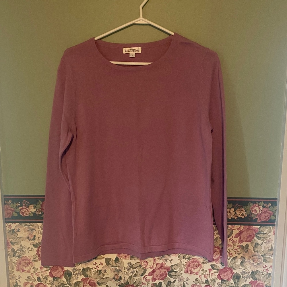 LARGE Northern Reflections rose/pink Long Sleeve Tee